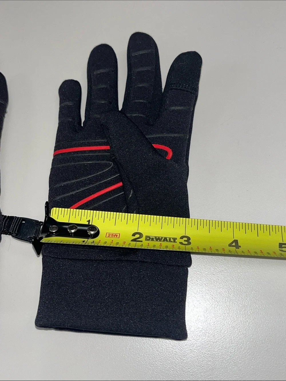 HEAD Black kids Fleece Winter Gloves with Connector Clip